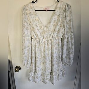 Dizzy Lizzy Floral V-Neck Dress